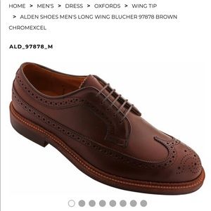 Alden 97878 long wing Oxford in brown